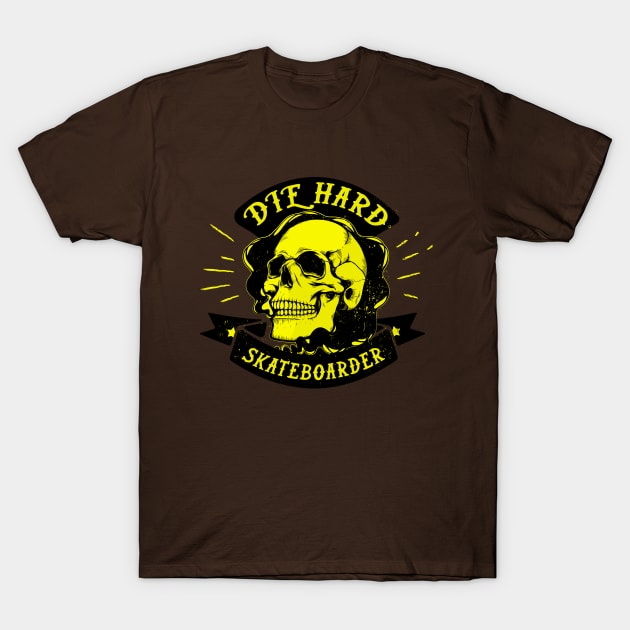 Diehard Skateboarder T-Shirt by RedCrunch